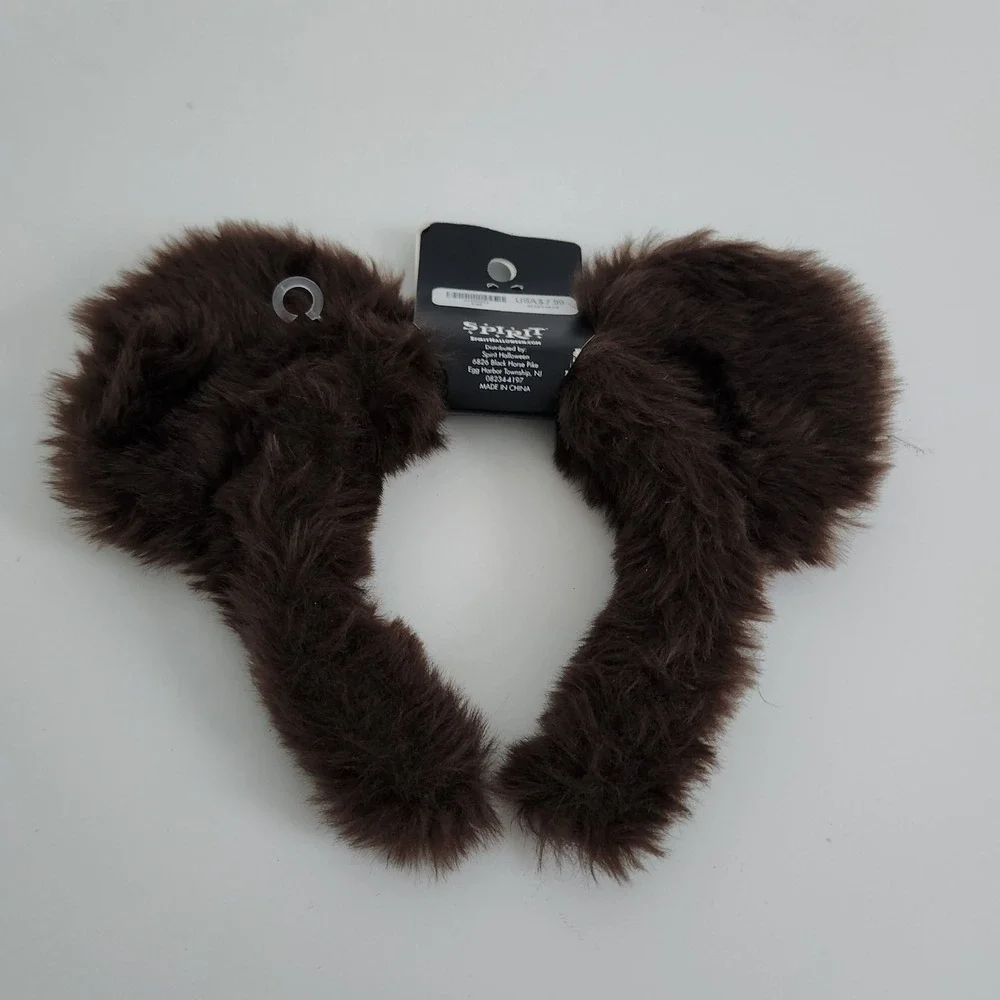 NEW‎ Spirit Halloween Brown Faux Fur Bear Ears Headband Costume Accessory OS